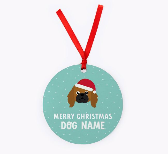 Merry Christmas: Personalised {breedFullName} Christmas Decoration